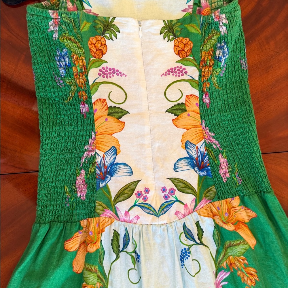 NWT Farm Rio Sweet Bloom Dreamscape Midi Dress M - Picture 14 of 17